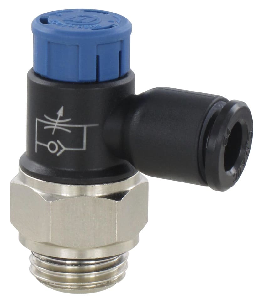 R&eacute;gleur de d&eacute;bit air comprim&eacute; push to lock